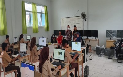 Pelaksanaan ANBK Tahun 2024 di SMKN 2 Penerbangan Bukit Batu